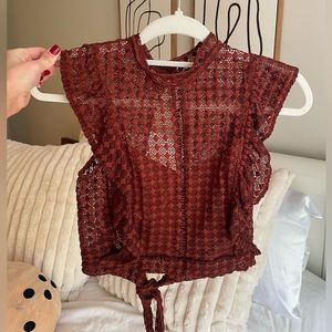 Forever 21 Lace cropped top